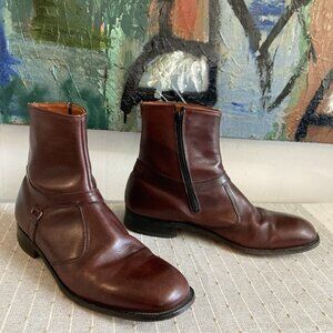 VTG  E.T. Wright Chelsea Ankle Boots Brown Leather Dark Academia Preppy Men’s 11